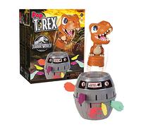 TOMY - Pop T-Rex Giochi da tavolo Jurassic World per Famiglia e Bambini, Gioco dinosauro, 2-4 giocatori, Adatto per ragazzi e ragazze di età compresa tra 4+
