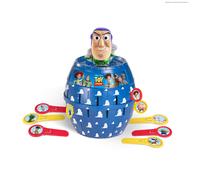TOMY Pop Up Buzz Lightyear - Gioco d'azione per bambini, gioco d'azione divertente con bacchette, Disney Pixar Buzz Lightyear, gioco di reazione veloce per 2-4 giocatori, dai 4 anni in su
