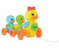 Tomy Quack Along Ducks - Push & Pull Toys (Blue, Green, Orange, Yellow, Plastic, Orange)