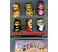 TOMY Set 6 Figure WINNIE POOH LARGE PART 2 Mini Winnies PEEK A POOH Rare NUOVE