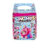 TOMY Stakimos Cosmic Caty | Set di artigianato per bambini per costruire il tuo adorabile personaggio 3D in schiuma di poliestere riciclato, non necessita di colla o taglio, kit artigianali per