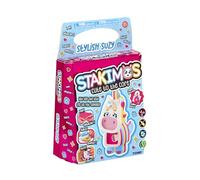 TOMY Stakimos Elegante Suzy | Set di artigianato per bambini per costruire il tuo adorabile personaggio 3D in schiuma di poliestere riciclato, non necessita di colla o taglio, kit artigianali per