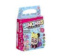 TOMY Stakimos Pop Girl Phoebe | Set di artigianato per bambini per costruire il tuo adorabile personaggio 3D in schiuma di poliestere riciclato, non necessita di colla o taglio, kit artigianali per