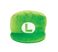 TOMY T12962 Mocchi Green Luigi Hat Plush 40 cm, Nintendo & Mario Merchandise Bed