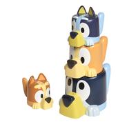 TOMY Toomies Bluey's Family Pourers with Designs Featuring Chilli, Bandit, Bingo
