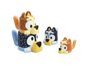 Tomy Toomies - Tazze da bagno per bambini, bandito, bingo e bluey - Tazze estraibili e impilabili per il bagno - con licenza ufficiale Bluey - Giocattoli da bagno per bambini per +18 mesi
