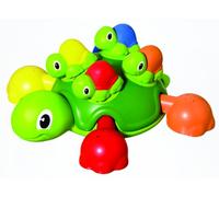 TOMY Toomies Turtle Tots, Shape Sorting Suction Squirters Bath Toy, Baby Bath Toy for Boys & Girls Aged 1, 2,3+ Year Olds