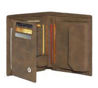 Tomylv Portafogli Uomo RFID Pelle con 11 porta carte di credito uomo, 1 ID Window & Foto Window, 1 Tasca Portamonete, 2 Scomparti per Banconote, Confezione Regalo - Marrone (12,5 x 2 x 10 cm)