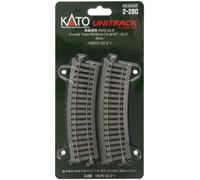H0 Kato Unitrack 2-280 Binario curvo 4 pz.