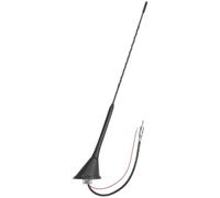 tomzz Audio 1000-000 Antenna da tetto 16V-Look AM/FM integr. amplificatore 20cm cavo DIN-plug compatibile con Audi Opel Seat Skoda VW Anti Noise