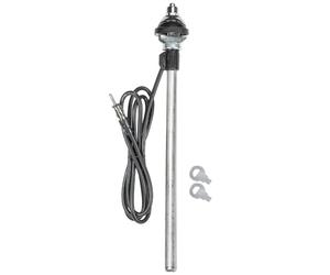 tomzz Audio 1000-032 Parafango telescopico universale testa piccola 1,2 m cavo spina DIN aspetto cromato
