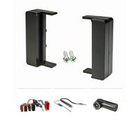 tomzz Audio 2403-004 Set di pannelli radio compatibili con Audi A2 8Z A3 8L A4 B5 TT 8N nero con sistema attivo adattatore antenna ISO adattatore alimentazione fantasma ISO DIN