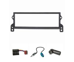 tomzz Audio 2404-029 Set di cornici radio compatibili con BMW Mini One One D Cooper Cooper S (R50 R52 R53) 2001-2006 Adattatore Quadlock Fakra