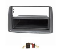 tomzz Audio 2414-040 Set di finiture radio compatibili con Fiat Panda 169 antracite con adattatore radio ISO