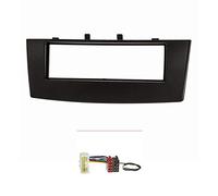 tomzz Audio 2437-008 Set copertura radio compatibile con Mitsubishi Colt Z30 Facelift dal 2009 nero con adattatore radio ISO