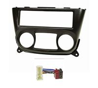 tomzz Audio 2438-006 Set di pannelli radio compatibili con Nissan Almera N16 anno 2000-2006 nero con adattatore radio ISO