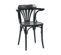 TON No 24 Sedia da Tavolo da Pranzo Nero