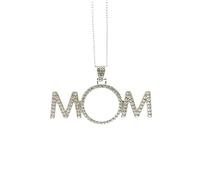 Tonaifacai Collana a sublimazione con ciondolo a trasferimento termico con | Grezzi per sublimazione, accessori eleganti per donne e ragazze, regalo per feste compleanno, diamanti