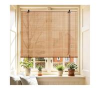Tonalità di bambù per patio esterno, divisorio sospeso | Tende A Rullo Naturali Con Montaggio Interno/esterno Di Facile Installazione Per Il Portico Del Patio Di Casa(48"W x 48"H)