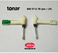 TONAR International ST12 ST14 ST15 Saphir 78 tr + Diamant LPs per BSR