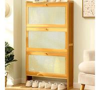 TONAUA Scarpiera Sottile, Armadietto In Rattan, Armadietto Per Scarpe Con Ante A Ribalta, Scaffale Per Scarpe, Organizzatore Di Calzature, Mobili Per La Casa Per Corridoio, Ingresso, Camera Da Letto