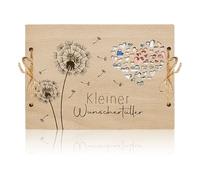 TONAUP Regalo di denaro personalizzato, a forma di cuore, confezione regalo in legno, dente di leone, piccolo regalo di nozze per gli amanti degli sposi, amici e genitori