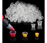 TONBAO 300PCS Misto Tattoo Ink Cups #8 Piccola #11 Media #14 Grande Tazze di Inchiostro per Tatuaggi Tattoo Accessory