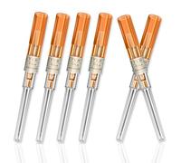 TONBAO - 6 aghi per piercing da ombelico, piercing per capezzoli, sterilizzati, usa e getta, kit di piercing per piercing per piercing per ombelico, per piercing al corpo, strumento per tatuaggio