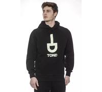 Tond Black Cotton Men Sweater with Hood - M