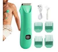 Tondeuse À Poils Du Corps - 14 x 3,7 cm Soin Personnel Électrique | Avec Affichage Numérique Tondeuse Masculine USB Pour Zones Intimes, Pubis, Aisselles, Poitrine, Bras, Jambes, Rasage Silencieux