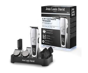 Tondeuse cheveux 6 en 1 - JEAN LOUIS DAVID - JLD ULTIMATE TRIMMER - 6 tetes interchangeables - Autonomie 120 min