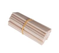 Tondini di legno, Bastoncini di legno betulla da 6 mm/8 mm x 200 mm/300, confezione 100, for modelli lavorazione del fai te(8x300mm)
