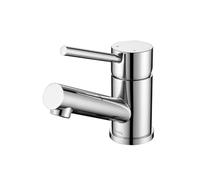 Tondiy Rubinetto Bagno Lavabo, Miscelatore in Acciaio Inox 304, Monocomando per Lavandino ad Angolo, Rubinetti Piccolo Acqua Calda e Fredda, Aeratore Rimovibile, Cromo