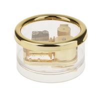 Tondo Acrilico Trasparente Carillon Wind-up Con La Melodia Portò Via