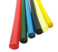 Tondo in polietilene ad alta densità, Barra tonda in poliuretano 1 pz. Lunghezza 50 cm Diametro 20-100 mm Durezza 75A Multicolore(Transparent,50x500mm)