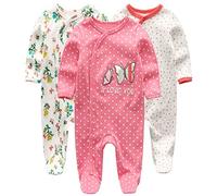TONE Baby cresce tutine tutine manica lunga per ragazzi ragazze cotone 0-3m/3-6m/6-9m/9-12m Design 7. 12 Meses
