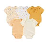 TONE Body a maniche corte per neonati maschi e femmine 0-3m/3-6m/6-9m/9-12m cotone, 0-3 Monate