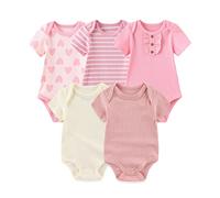 TONE Body a maniche corte per neonati maschi e femmine 0-3m/3-6m/6-9m/9-12m cotone, 0-3 Monate