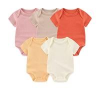 TONE Body a maniche corte per neonati maschi e femmine 0-3m/3-6m/6-9m/9-12m cotone, 9-12 Monate