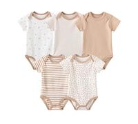 TONE Body a maniche corte per neonati, ragazzi e ragazze, 0-3 m/3-6 m/6-9 m/9-12 m cotone, 9-12 Monate