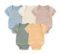 TONE Body a maniche corte per neonati, ragazzi e ragazze, 0-3 m/3-6 m/6-9 m/9-12 m cotone, 9-12 Monate