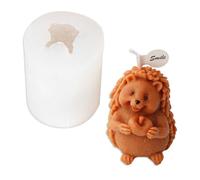 Tone Fun Stampi in silicone a forma di riccio con mela per realizzare candele, resina, candele per aromaterapia, sapone di cera fatto a mano, decorazioni per la casa, artigianato