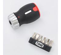 TONE RSDM6S Set di cacciaviti a cricchetto con caricatore punta da 6,35 mm 7 ...