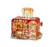 Tonecheer Book Nook Kit | fai da te casa delle bambole e casa in miniatura fai da te | Kit modello per adulti con LED | Puzzle 3D | Decorazione per libreria (Panetteria del Toast)