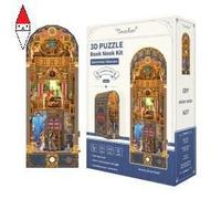 Tonecheer Kit fai da te Book Nook con Protezione Antipolvere e luce LED, Spacetime Museum Puzzle in Legno 3D, Parti Mobili e Rotanti, Fermalibri Creativi per Biblioteca, Idee Regalo per Adulti