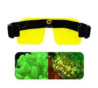 TONELIFE Nightsea - Filtro per maschera subacquea Flouro, accessorio per immersioni subacquee, filtro a barriera gialla fluorodiving, filtro di colore giallo con cinturino elastico per maschera subacquea - luci video blu fluoro