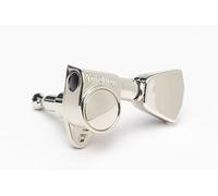 Tonepros GKH33X Tuner with 20:1 Gear Ratio and Metal Keystone Button - Guitar Machine Heads, 3 + 3 - Nichel