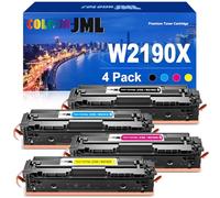 Toner 219A Cartucce Toner Compatibile con HP 219A 219X Toner per Color Laserjet Pro MFP 3202DW 3302FDW 3302SDW 3302FDN Nero Ciano Magenta (Nessun chip. Fornito con attrezzi)