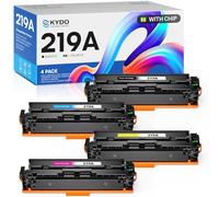 Toner 219A CON CHIP Compatibile con Toner HP 219A W2190A W2191A W2192A W2193A Compatibile con HP Color LaserJet Pro MFP 3302fdw 3302fdn 3302sdw 3302sdwg LaserJet Pro 3202dw 3202dn, 4Pack