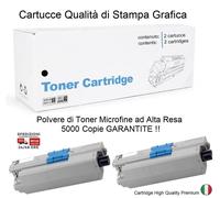Toner 44469804 5000 Copie 2Pz Compatibile con C510 C511 C530 C531 MC561 MC562